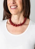 The Olivia Necklace - Garnet -