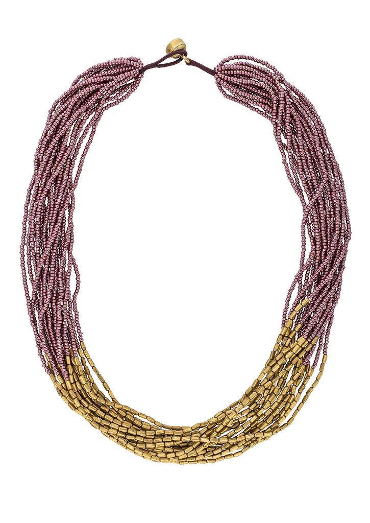 ***NEW***  HEMA NECKLACE MULBERRY