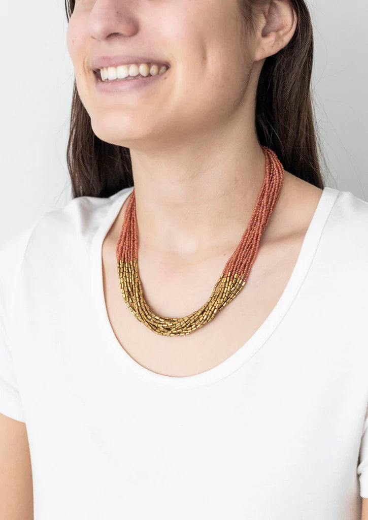 ***NEW***  HEMA NECKLACE TERRACOTTA