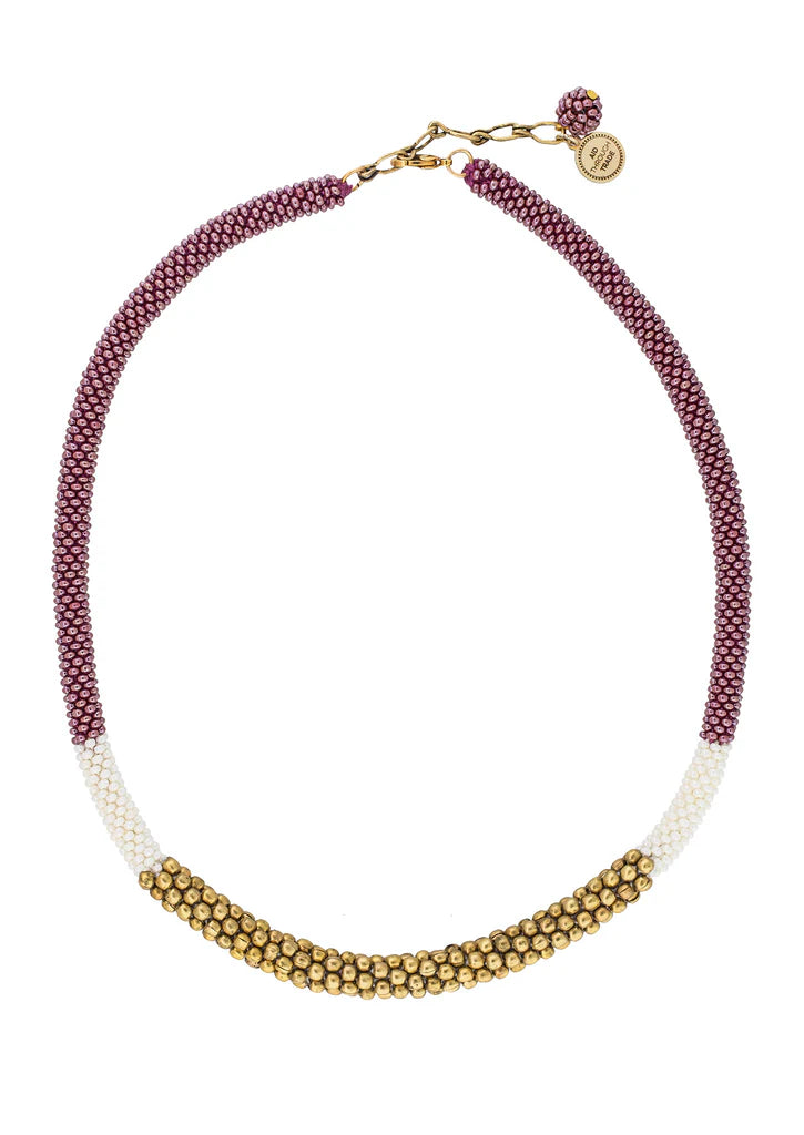 ***NEW***  THE GOLDEN DIVISION NECKLACE MULBERRY