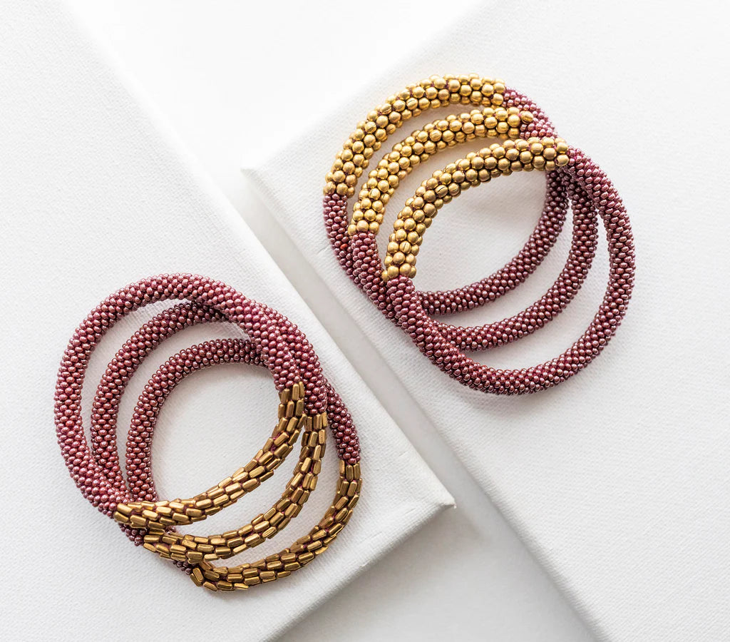 ***NEW*** STATEMENT ROLL-ON® BRACELETS GOLDEN DIVISION MULBERRY