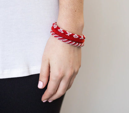 ROLL-ON® BRACELETS Red & White