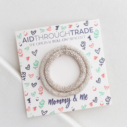 Mommy & Me Roll-On® Bracelet Set - Sterling