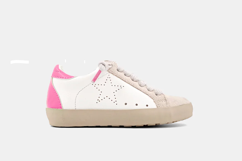 MIA - Bright Pink and White Sneakers