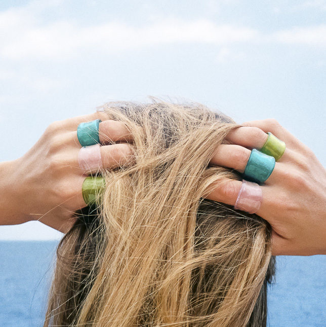 Sea Green Glass Ring