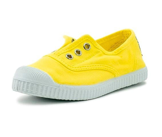 Canvas Slip-on Sneakers - Yellow