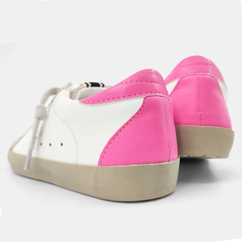 MIA - Bright Pink and White Sneakers